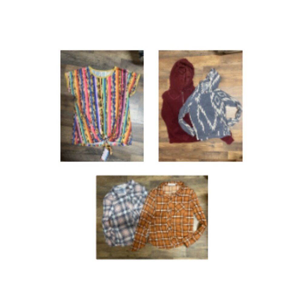 New Mix Kids Colorful Striped and Patterned Tops